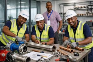 DHCE Co. Ltd mechanical engineering team handling pipe fittings and mechanical systems installation and engineering services