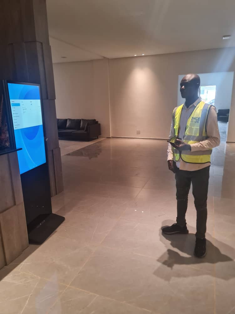 Client representative from Nexo Package Company providing testimonial after successful fire fighting and mechanical system installation.